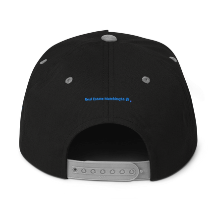 Hungary Flat Bill Cap Real Estate Matching24 with 3 Logos.