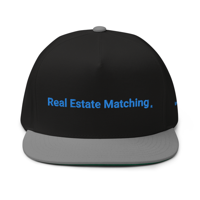 Germany Flat Bill Cap Real Estate Matching with 3 Logos