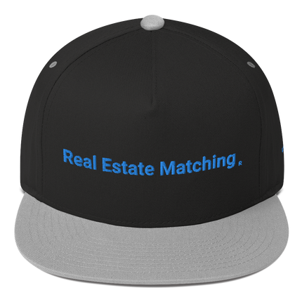 Monaco Flat Bill Cap Real Estate Matching with 3 Logos