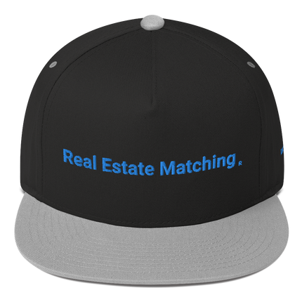 Netherlands Flat Bill Cap Real Estate Matching with 3 Logos