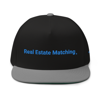 Norway Flat Bill Cap Real Estate Matching with 3 Logos