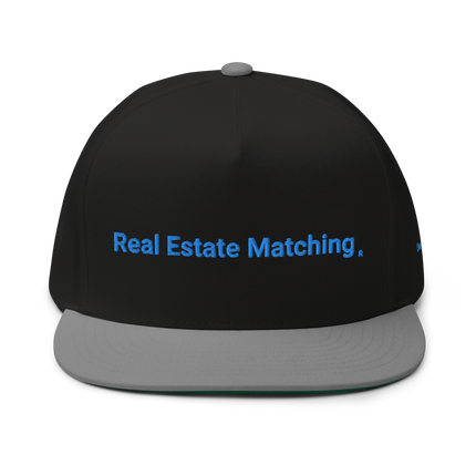 Sweden Flat Bill Cap Real Estate Matching with 3 Logos
