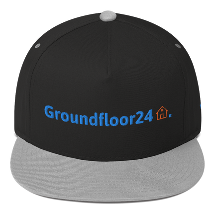 Serbia Flat Bill Cap Groundfloor24 with 3 Logos.