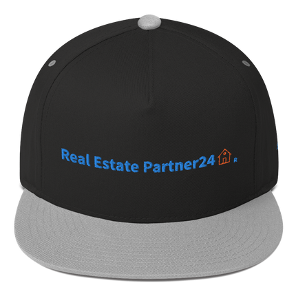 Latvia Flat Bill Cap Real Estate Partner24 with 3 Logos.
