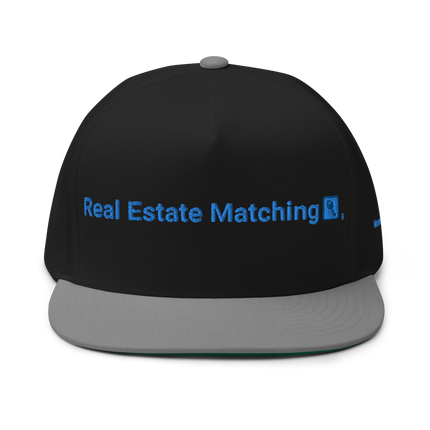 Montenegro Flat Bill Cap Real Estate Matching with 3 Logos.