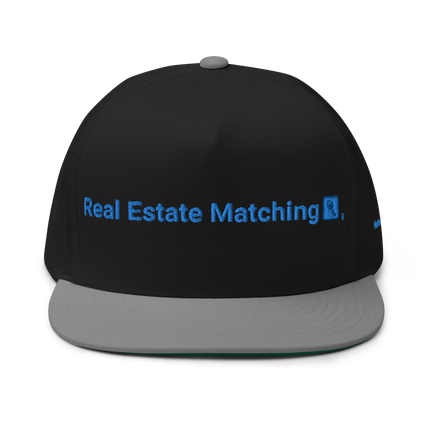 Netherlands Flat Bill Cap Real Estate Matching with 3 Logos.