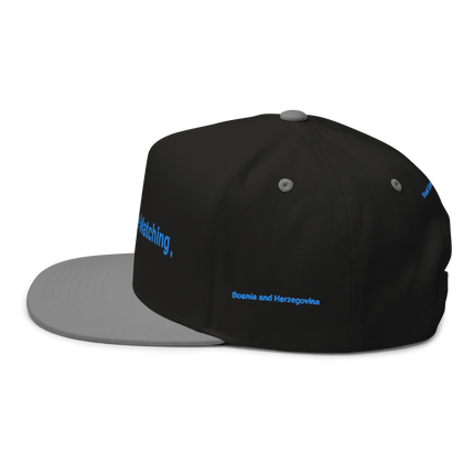 Bosnia and Herzegovina Flat Bill Cap Real Estate Matching with 3 Logos