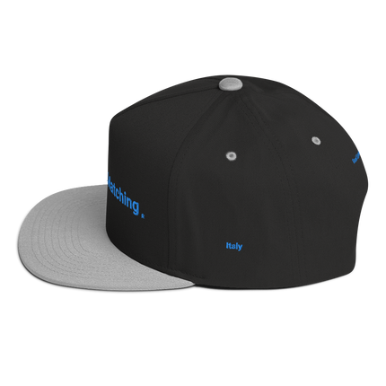 Italy Flat Bill Cap Real Estate Matching with 3 Logos