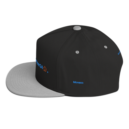 Monaco  Flat Bill Cap Real Estate Partner24 with 3 Logos.