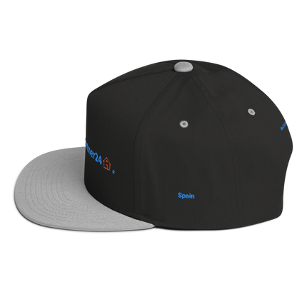Spain Flat Bill Cap Real Estate Partner24 with 3 Logos.