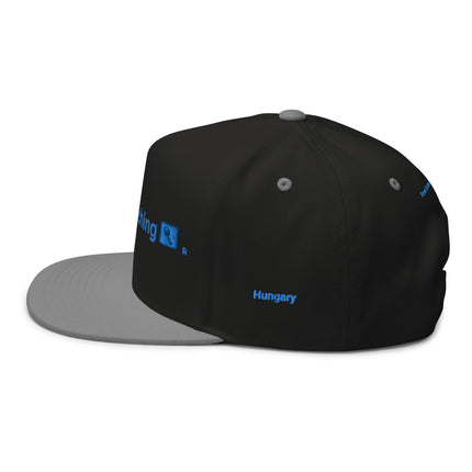 Hungary Flat Bill Cap Real Estate Matching with 3 Logos.