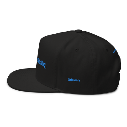 Lithuania Flat Bill Cap Real Estate Matching with 3 Logos