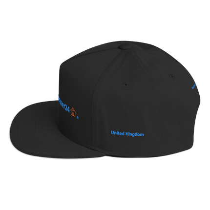 United Kingdom Flat Bill Cap Real Estate Partner24 with 3 Logos.