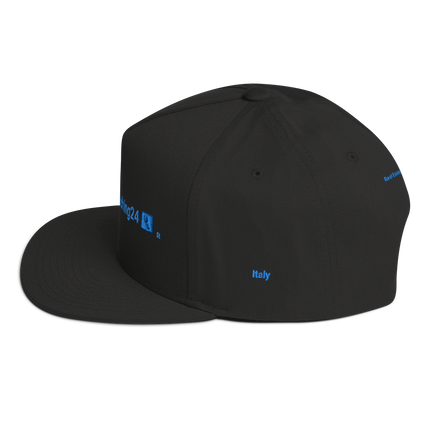 Italy Flat Bill Cap Real Estate Matching24 with 3 Logos.