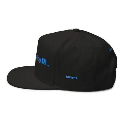 Hungary Flat Bill Cap Real Estate Matching with 3 Logos.