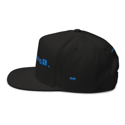 Italy Flat Bill Cap Real Estate Matching with 3 Logos.