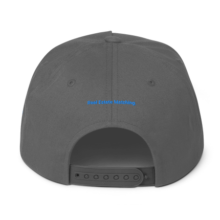 Finland Flat Bill Cap Real Estate Matching with 3 Logos