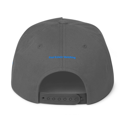 Montenegro Flat Bill Cap Real Estate Matching with 3 Logos