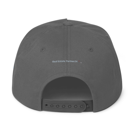 Greece Flat Bill Cap Real Estate Partner24 with 3 Logos.