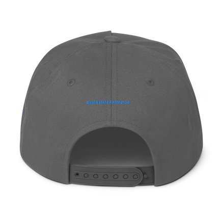 Luxembourg Flat Bill Cap Real Estate Partner24 with 3 Logos.