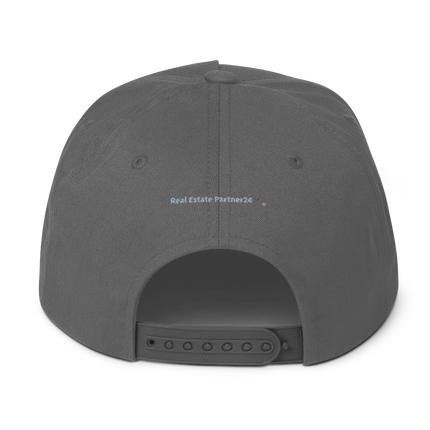 Romania Flat Bill Cap Real Estate Partner24 with 3 Logos.