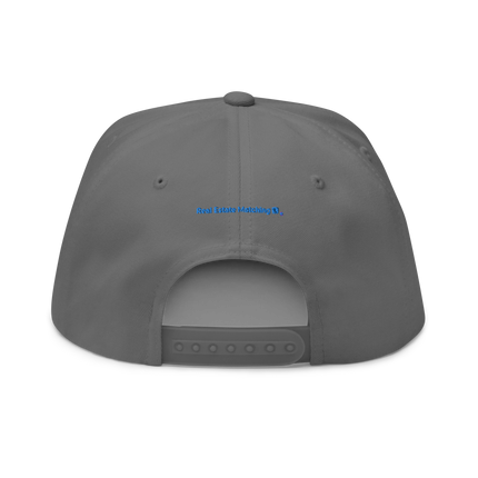 Bulgaria Flat Bill Cap Real Estate Matching with 3 Logos.