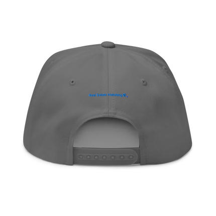 Montenegro Flat Bill Cap Real Estate Matching with 3 Logos.
