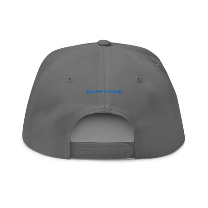 Serbia Flat Bill Cap Real Estate Matching with 3 Logos.