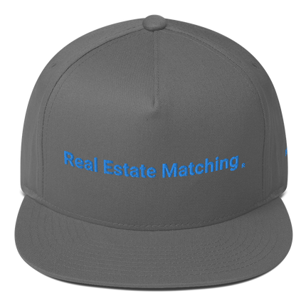 Belarus Flat Bill Cap Real Estate Matching with 3 Logos