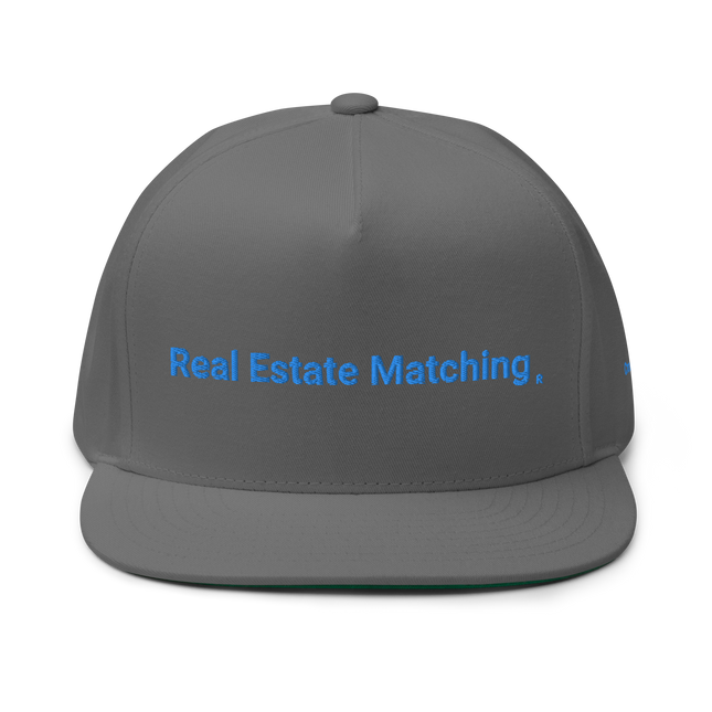 Croatia Flat Bill Cap Real Estate Matching with 3 Logos