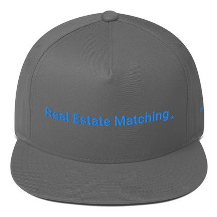 Czech Republic Flat Bill Cap Real Estate Matching with 3 Logos
