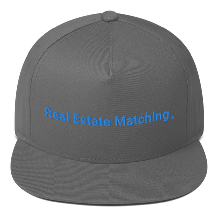 Italy Flat Bill Cap Real Estate Matching with 3 Logos
