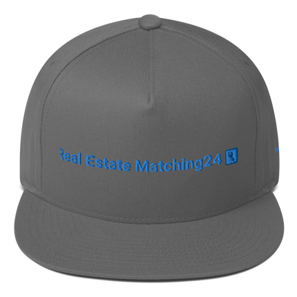 France Flat Bill Cap Real Estate Matching24 with 3 Logos.
