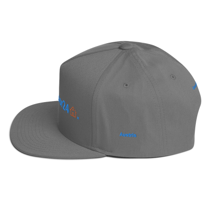 Austria Flat Bill Cap Groundfloor24 with 3 Logos.