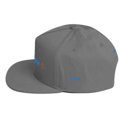 Bulgaria Flat Bill Cap Groundfloor with 3 Logos.