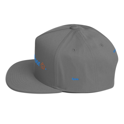 Spain Flat Bill Cap Groundfloor with 3 Logos.