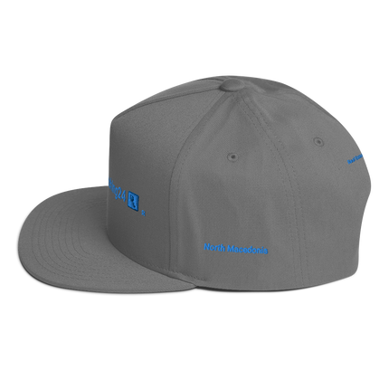North Macedonia Flat Bill Cap Real Estate Matching24 with 3 Logos.