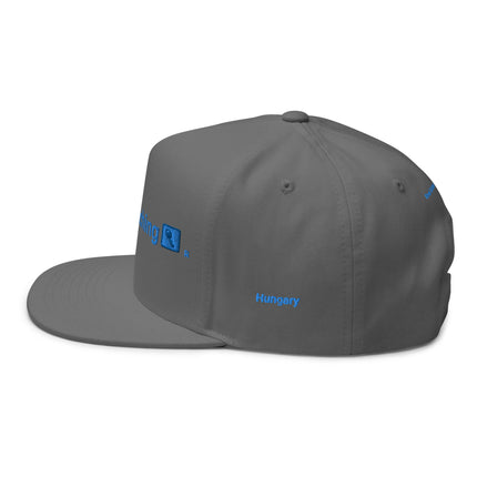 Hungary Flat Bill Cap Real Estate Matching with 3 Logos.