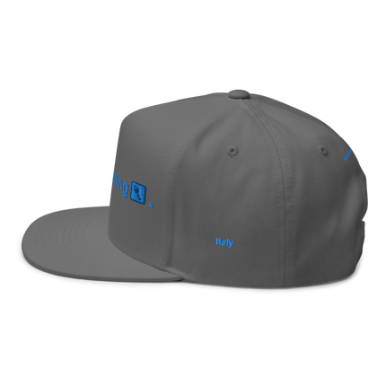 Italy Flat Bill Cap Real Estate Matching with 3 Logos.