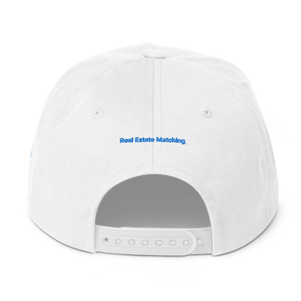 Austria Flat Bill Cap Real Estate Matching with 3 Logos