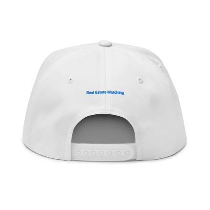 Lithuania Flat Bill Cap Real Estate Matching with 3 Logos