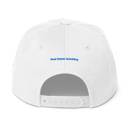 Moldova Flat Bill Cap Real Estate Matching with 3 Logos