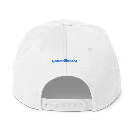 Austria Flat Bill Cap Groundfloor24 with 3 Logos.