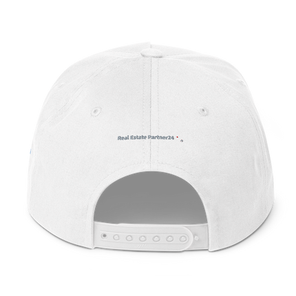 Greece Flat Bill Cap Real Estate Partner24 with 3 Logos.