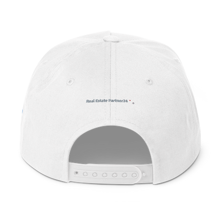 Romania Flat Bill Cap Real Estate Partner24 with 3 Logos.