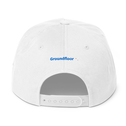 Finland Flat Bill Cap Groundfloor with 3 Logos.