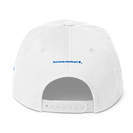 United Kingdom Flat Bill Cap Real Estate Matching24 with 3 Logos.