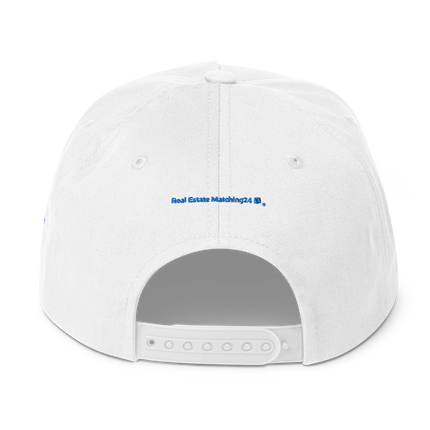 Slovenia Flat Bill Cap Real Estate Matching24 with 3 Logos.
