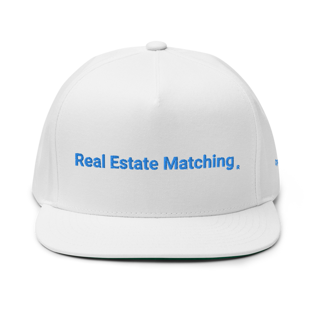 Cyprus Flat Bill Cap Real Estate Matching with 3 Logos