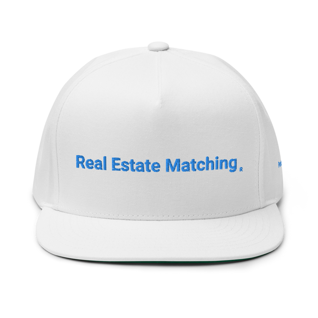 Portugal Flat Bill Cap Real Estate Matching with 3 Logos